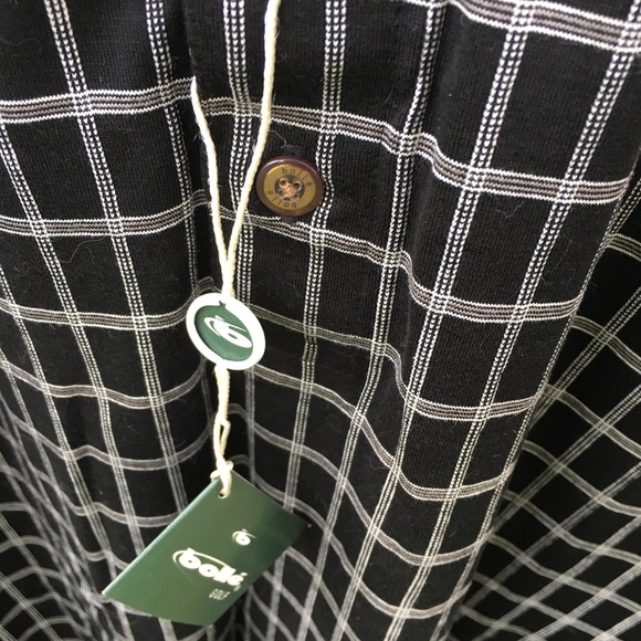 NWT BOLLE XXL Black and White Golf shirt - Picture 2 of 6